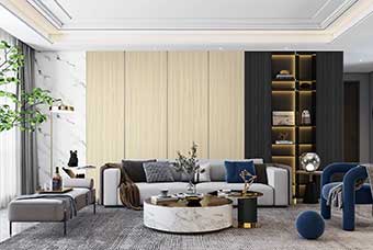 宜宾轻奢风格-客厅