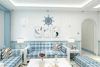 宜宾地中海风格-客厅